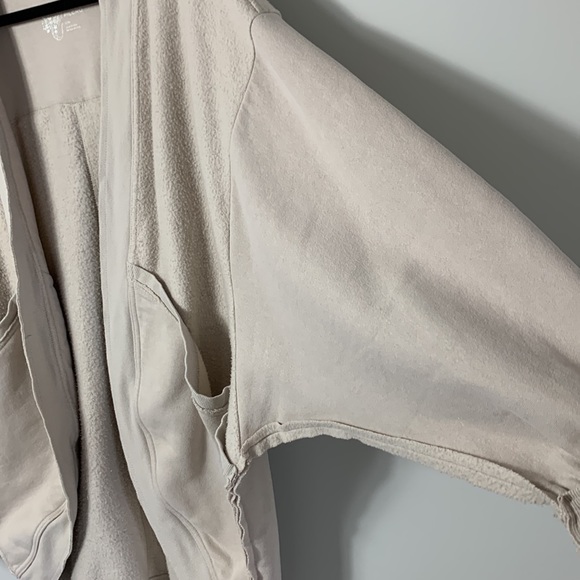 Anthropologie Pilcro Aubrey Draped Cardigan Open Front Beige Size L/XL - Picture 7 of 14